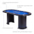 The Tekscore Pro curved poker table.