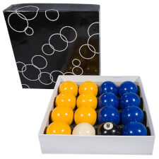 Competition 2 inches blue and yellow balls.
