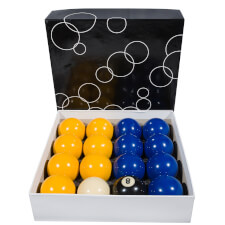 Competition 2 inches blue and yellow balls.