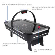 Pro Ice air hockey table features.