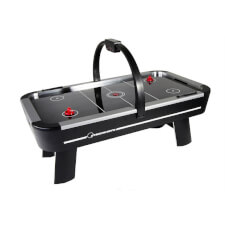 The Pro Ice air hockey table from the side
