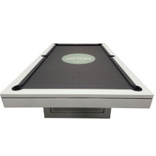 The Monaco luxury pool table viewed from front