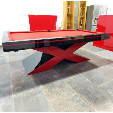 The Xtreme pool table installed in a home.