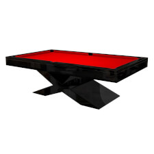 The Xtreme slate bed pool table in black