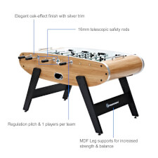The Strikeworth Classic football table features.