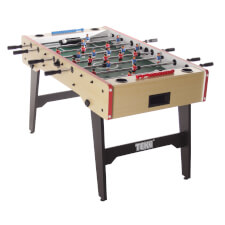 Tekscore Folding Leg Football Table in Oak.