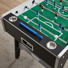 Tekscore Folding Leg Football Table in Black.