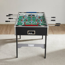 Tekscore Folding Leg Football Table in Black.