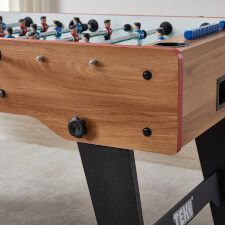 Tekscore Folding Leg Football Table in Oak.