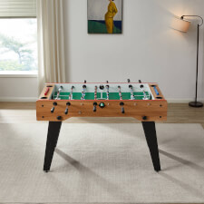 Tekscore Folding Leg Football Table in Oak.
