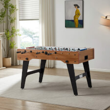 Tekscore Folding Leg Football Table in Oak.