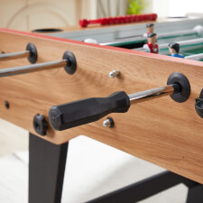 Tekscore Folding Leg Football Table in Oak.