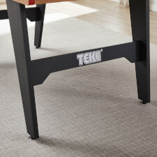 Tekscore Folding Leg Football Table in Oak.