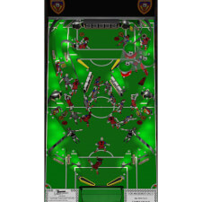 Capcom Flipper Football pinball playfield