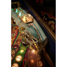 Detail of Slalom feature on Wipeout pinball machine