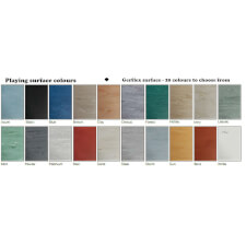 Playing surface colour chart