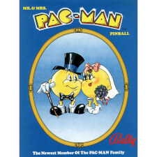 Mr & Mrs Pac-Man Pinball machine flyer