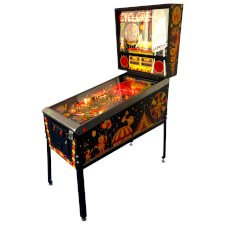 The Williams Cyclone pinball machine side.
