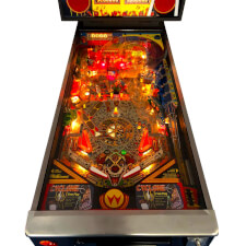 The Williams Cyclone pinball machine playfield.