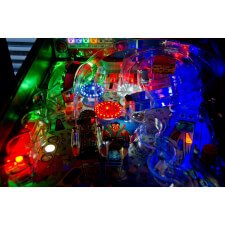 The playfield of the Williams Cyclone pinball machine