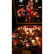 Future Spa playfield illuminated.