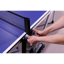 Adjusting the net tension.