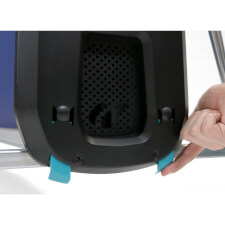 One of the folding lock buttons.