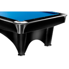 The legs of the Dynamic III Slate Bed pool table