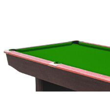 The side of the Dynamic Competition Slate Bed pool table