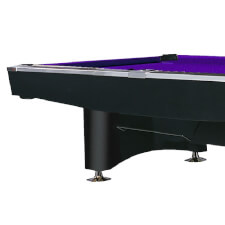 The legs of the Dynamic Competition Slate Bed pool table