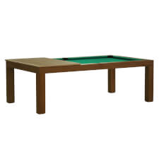 Dynamic Mozart pool table with part of dining top fitted