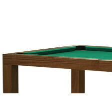 The side of a Dynamic Mozart Slate Bed Pool Table