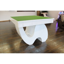 The Picasso card and games table with speed cloth top fitted.