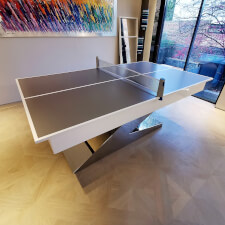 The Zen Luxury Pool Table With Table Tennis Top And Net.