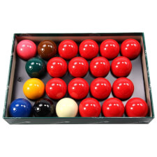 The Aramith 2-inch 22-ball set.
