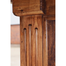 A detail of the carving on the 1550 home bar.