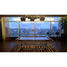The G7 Mode glass pool table