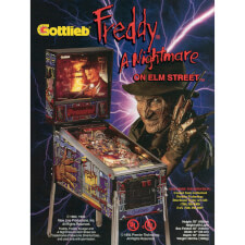 Freddy: Nightmare on Elm Street pinball flyer