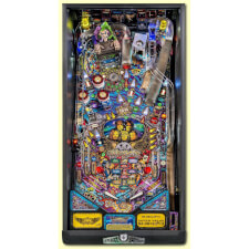 Full playfield on the Stern Aerosmith Pro pinball machine