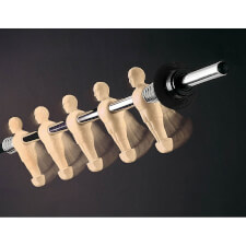 The player figures on the Garlando G-5000 football table