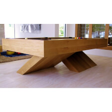 The Houdini in wood finish and camel cloth