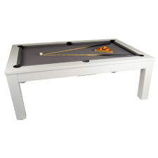 A side view of the Phoenix pool dining table
