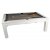 A side view of the Phoenix pool dining table
