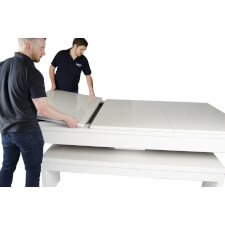 Fitting table tops on the Phoenix pool table