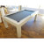 The Phoenix pool table in white with grey cloth
