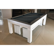 The Phoenix pool table with optional glass tops