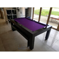 Phoenix in black with purple cloth