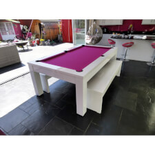 A Phoenix in white with optional storage bench.