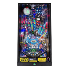 The full playfield of the Stern Star Wars Pro pinball machine