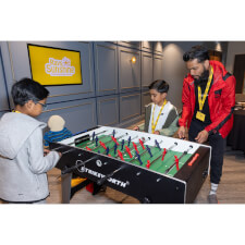 The Free Kick at a charity event.